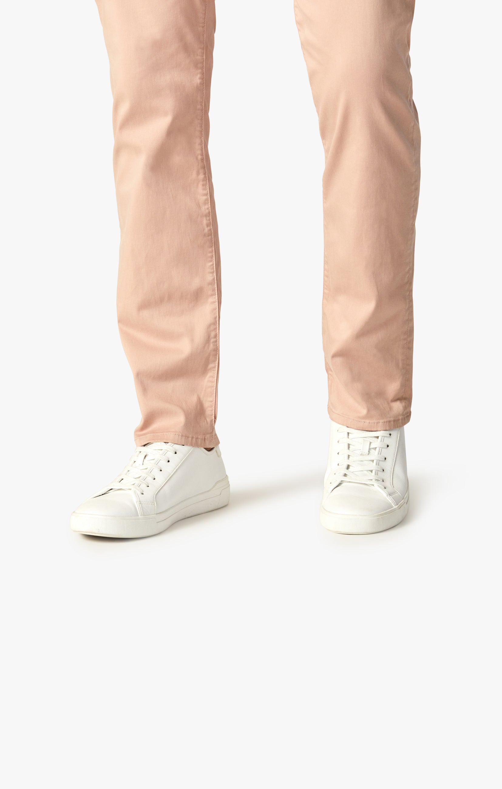 Cool Tapered Leg Pants In Rose Twill