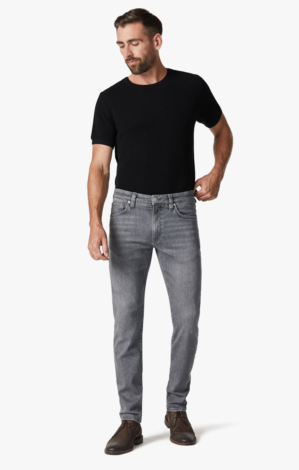 Cool Tapered Leg Jeans in Mid Smoke Urban Image 1