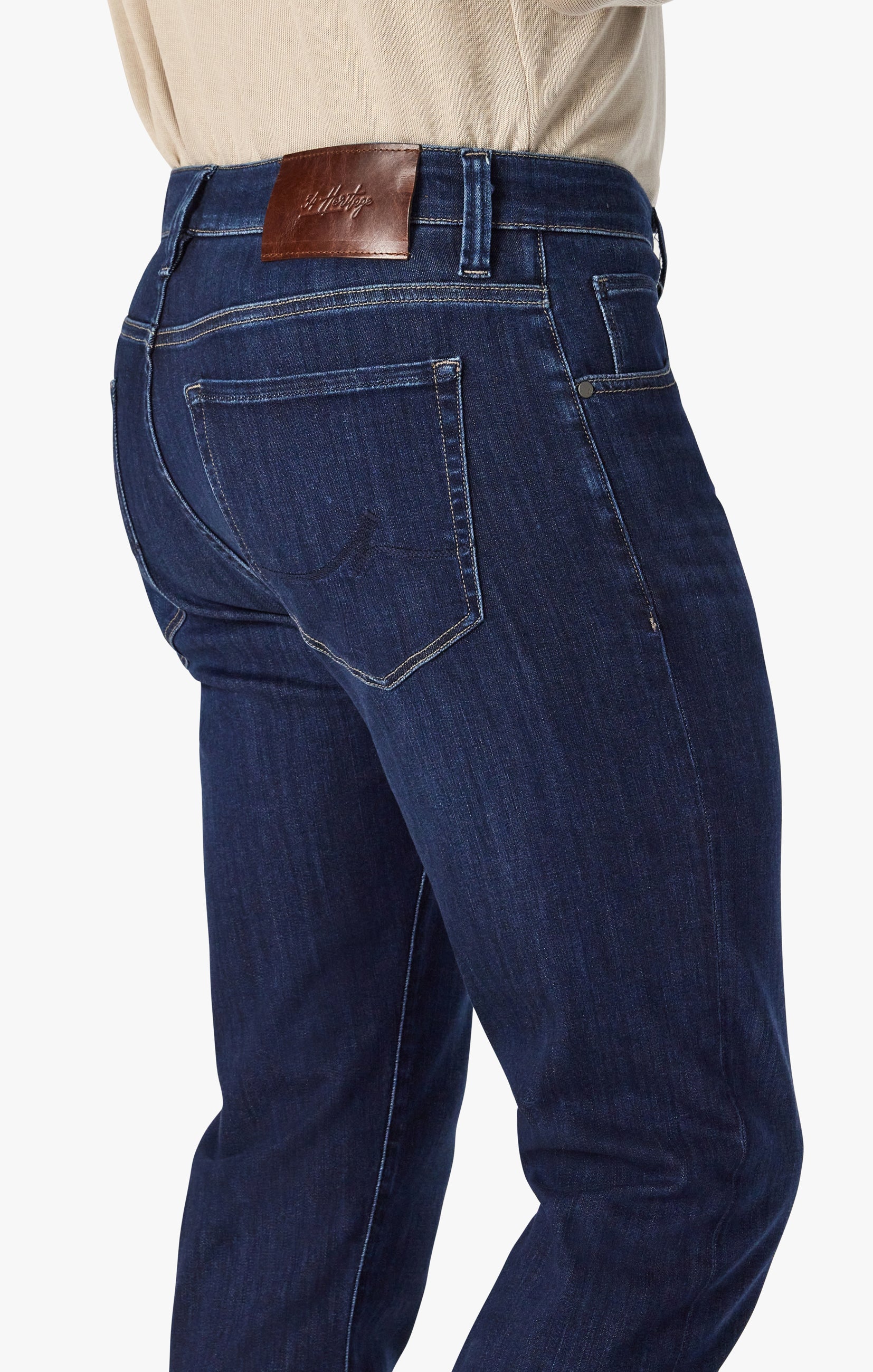Cool Tapered Leg Jeans In Dark Brushed Refined Image 4