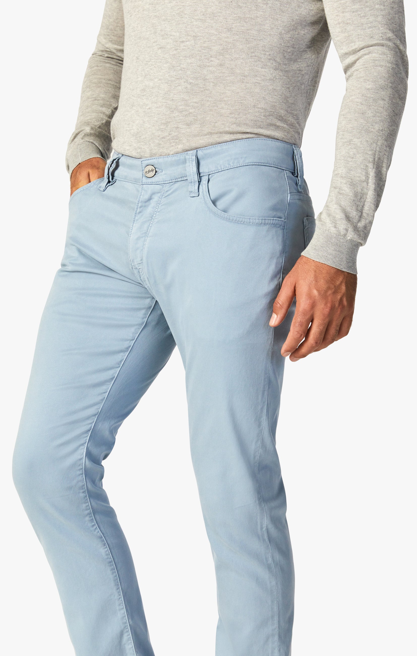 Courage Straight Leg Pants In French Blue Soft Touch Image 6