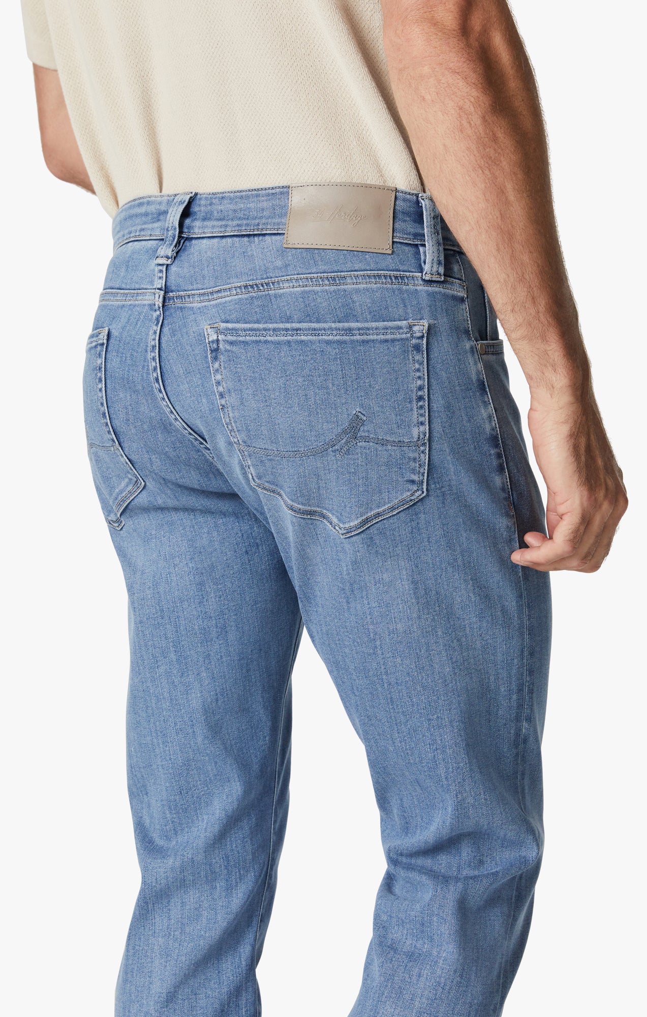 Courage Straight Leg Jeans In Light Brushed Urban Image 5