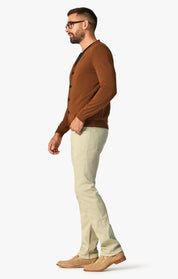 Cool Tapered Leg Pants In Moss Comfort