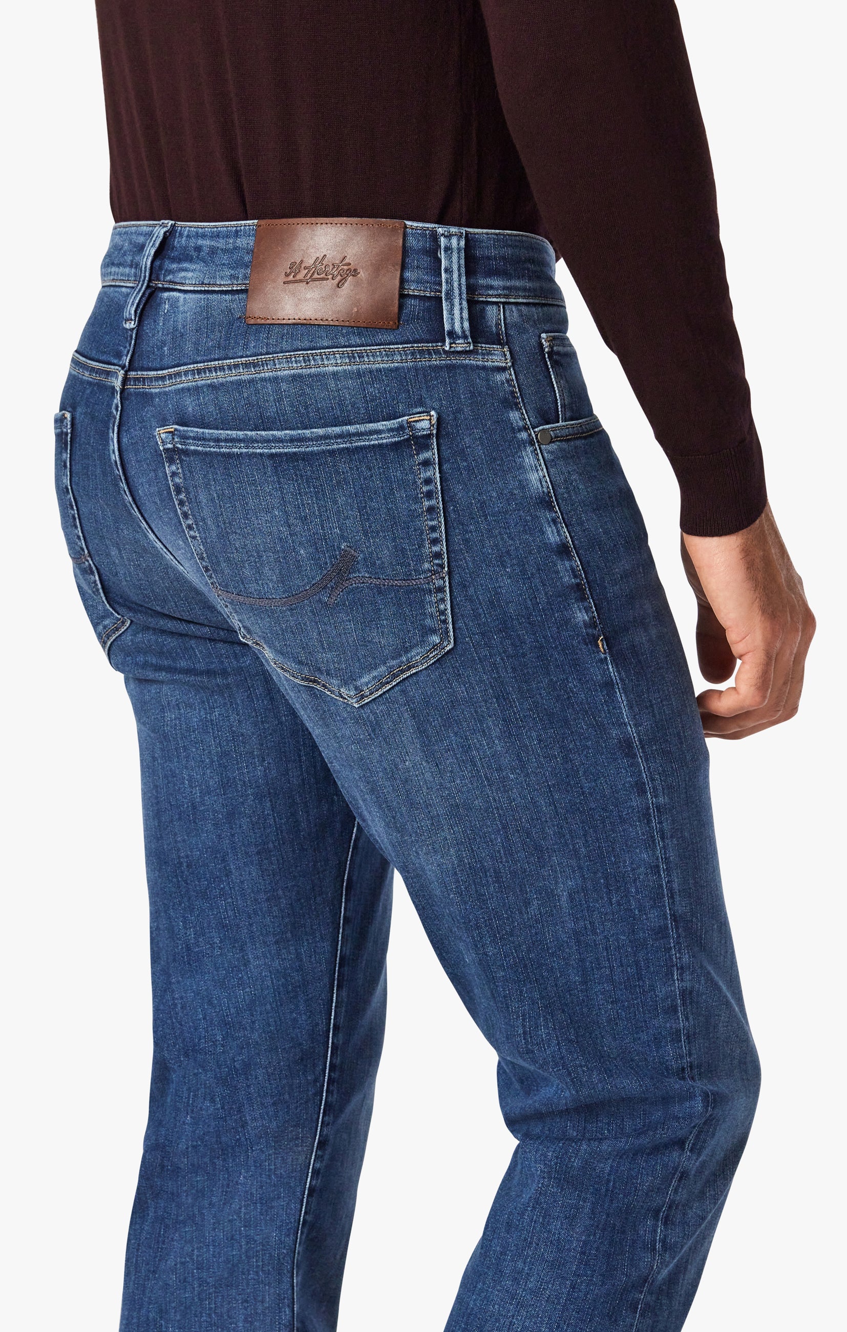 Cool Tapered Leg Jeans In Mid Brushed Refined Image 4