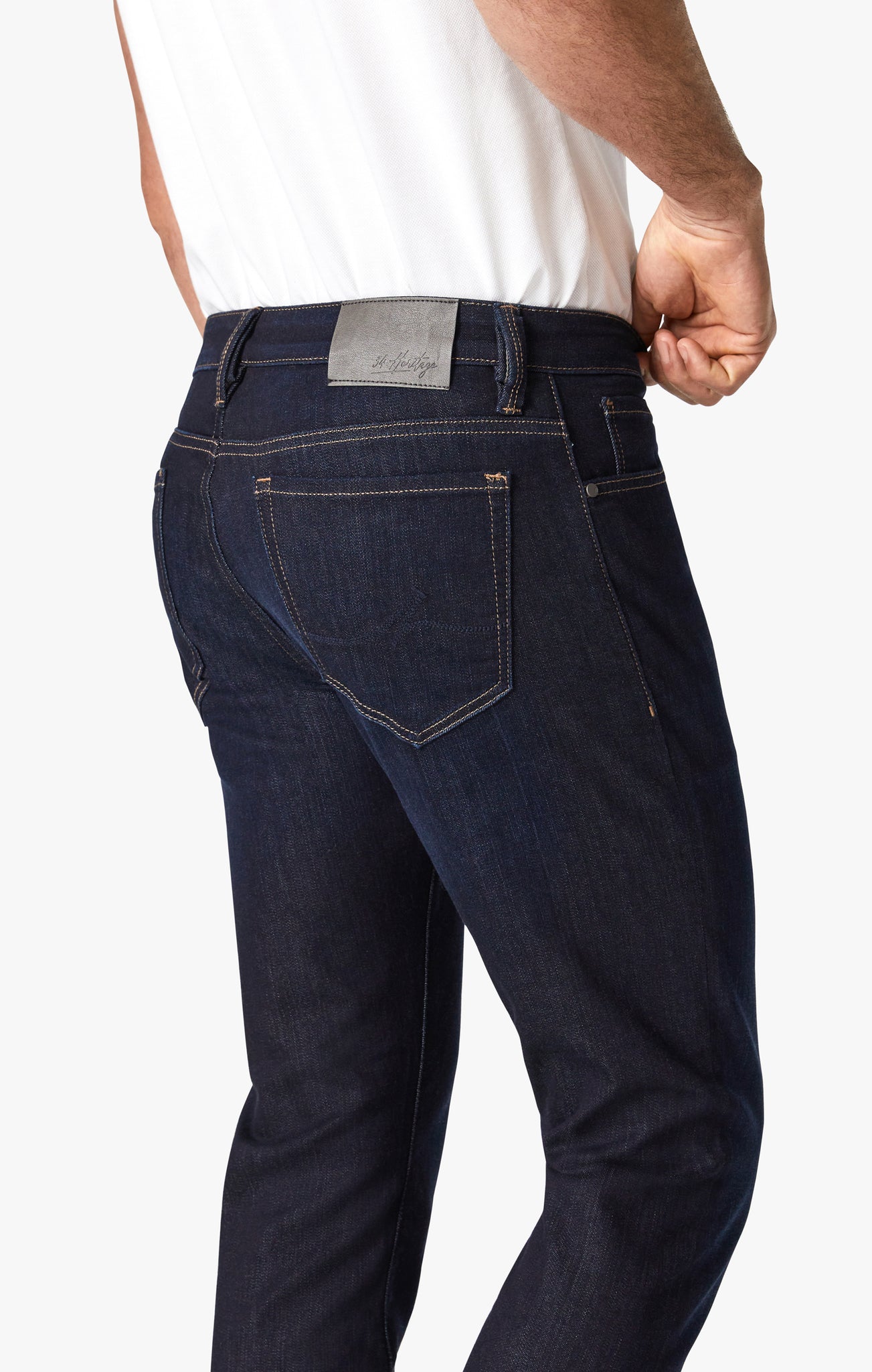 Cool Tapered Leg Jeans In Rinse Brushed Soft Denim