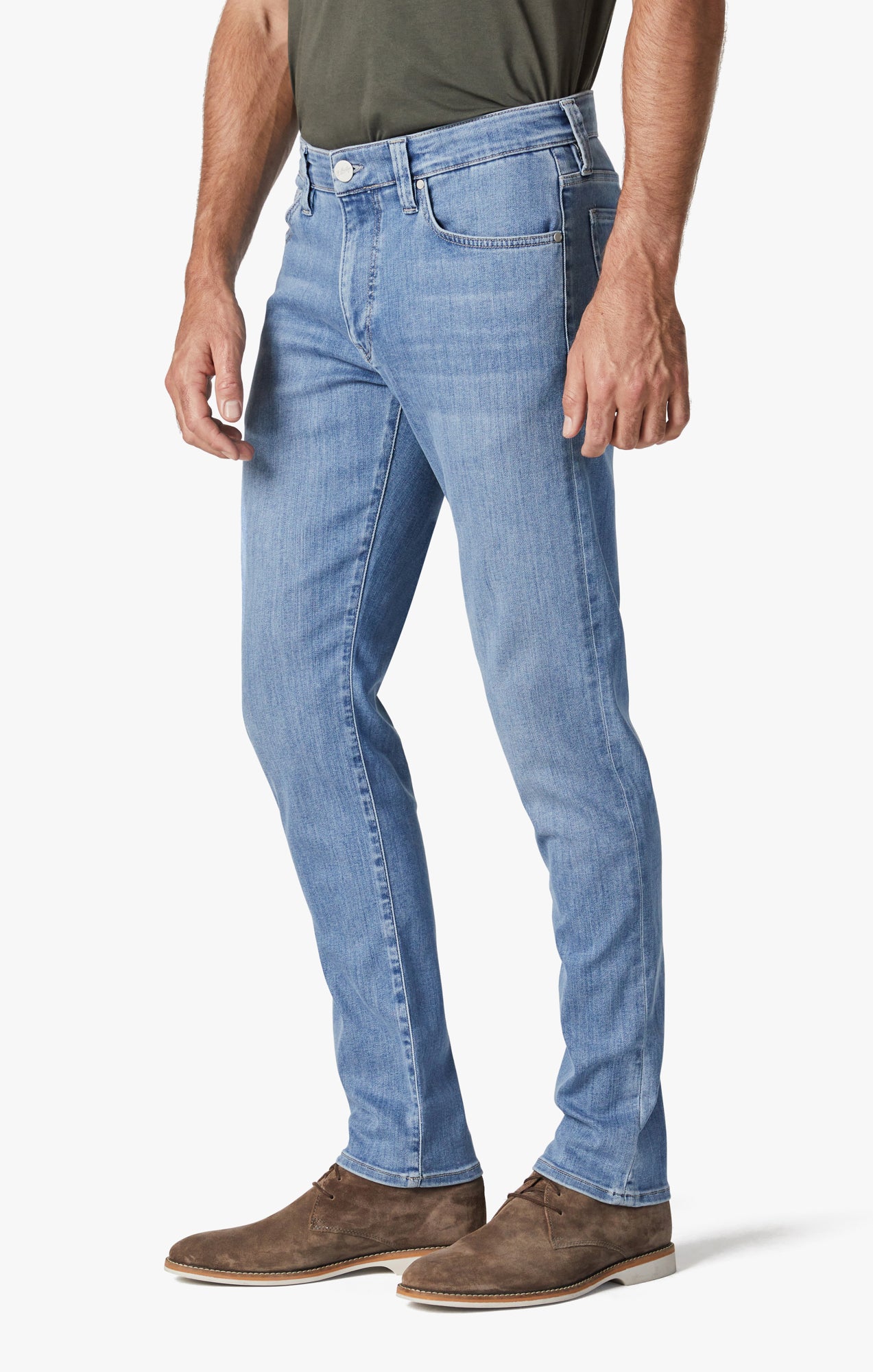 Cool Tapered Leg Jeans In Light Brushed Urban Image 3