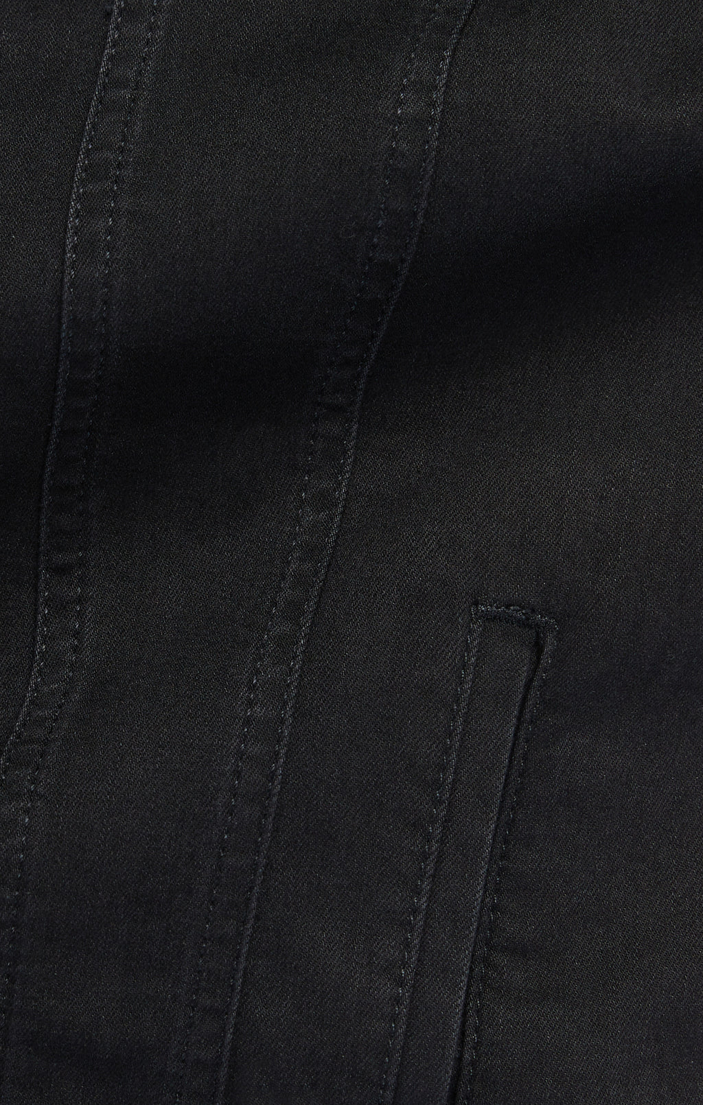 Travis Jacket in Black Brushed Denim
