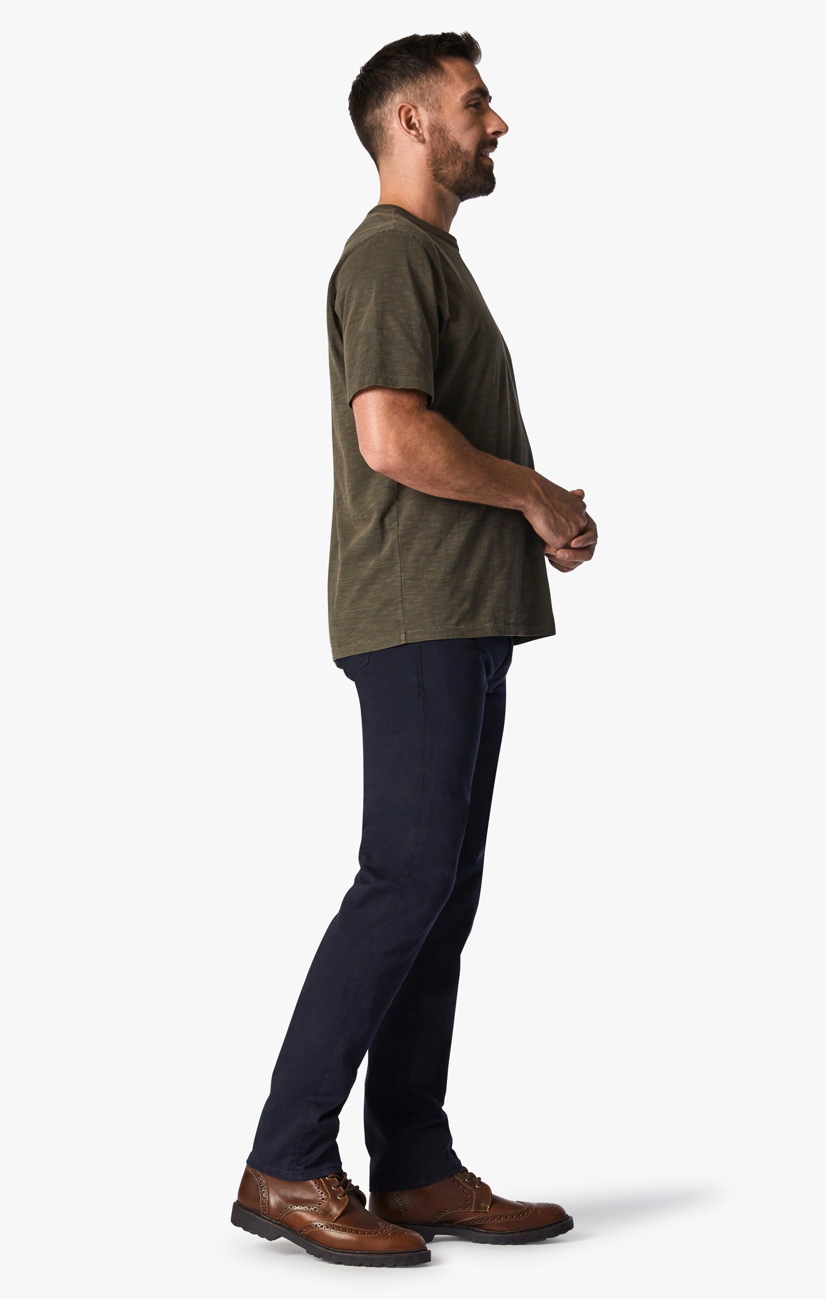 Courage Straight Leg Pants in Navy Twill