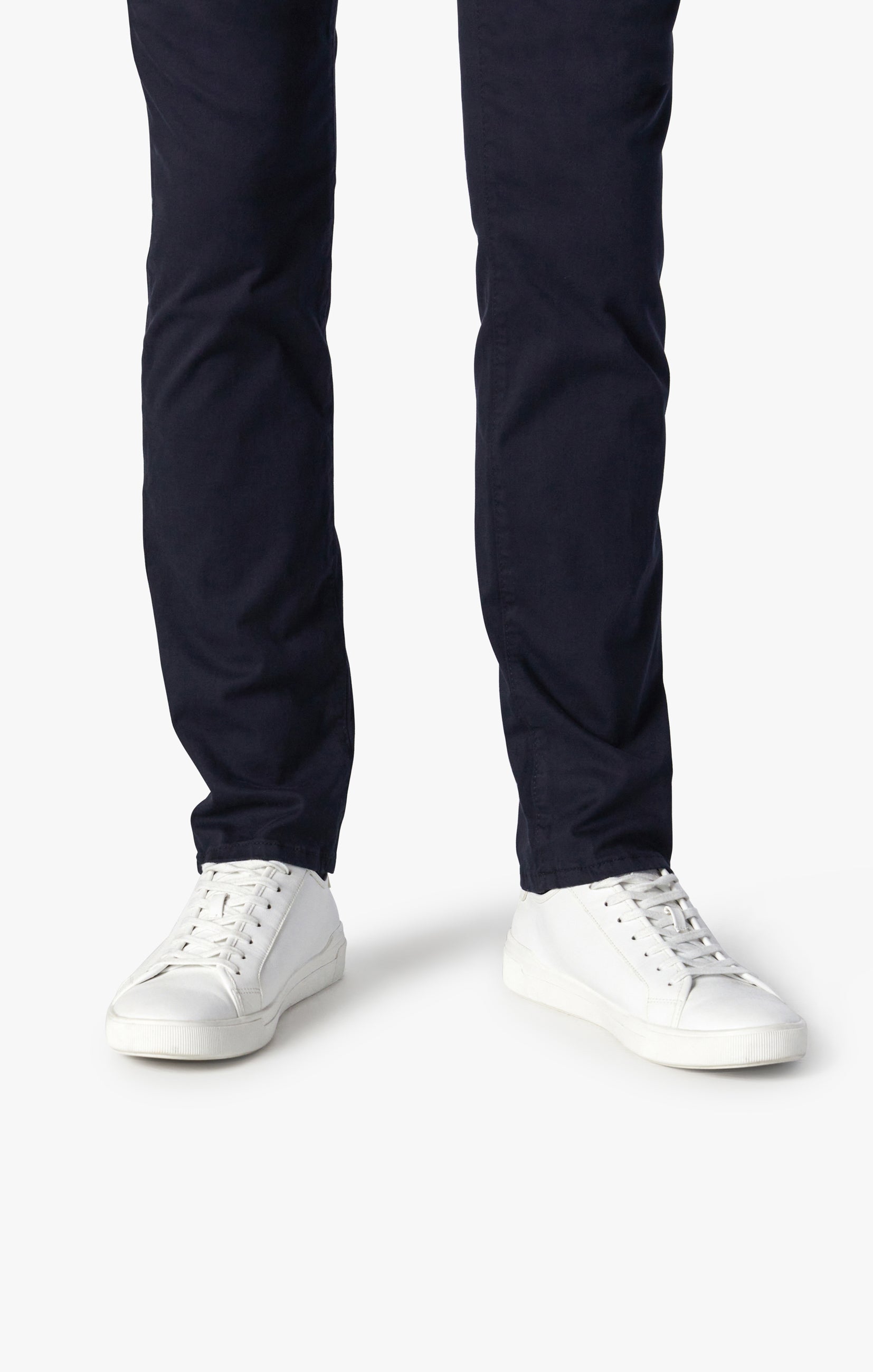 Cool Slim Leg Pants in Navy Twill Image 6