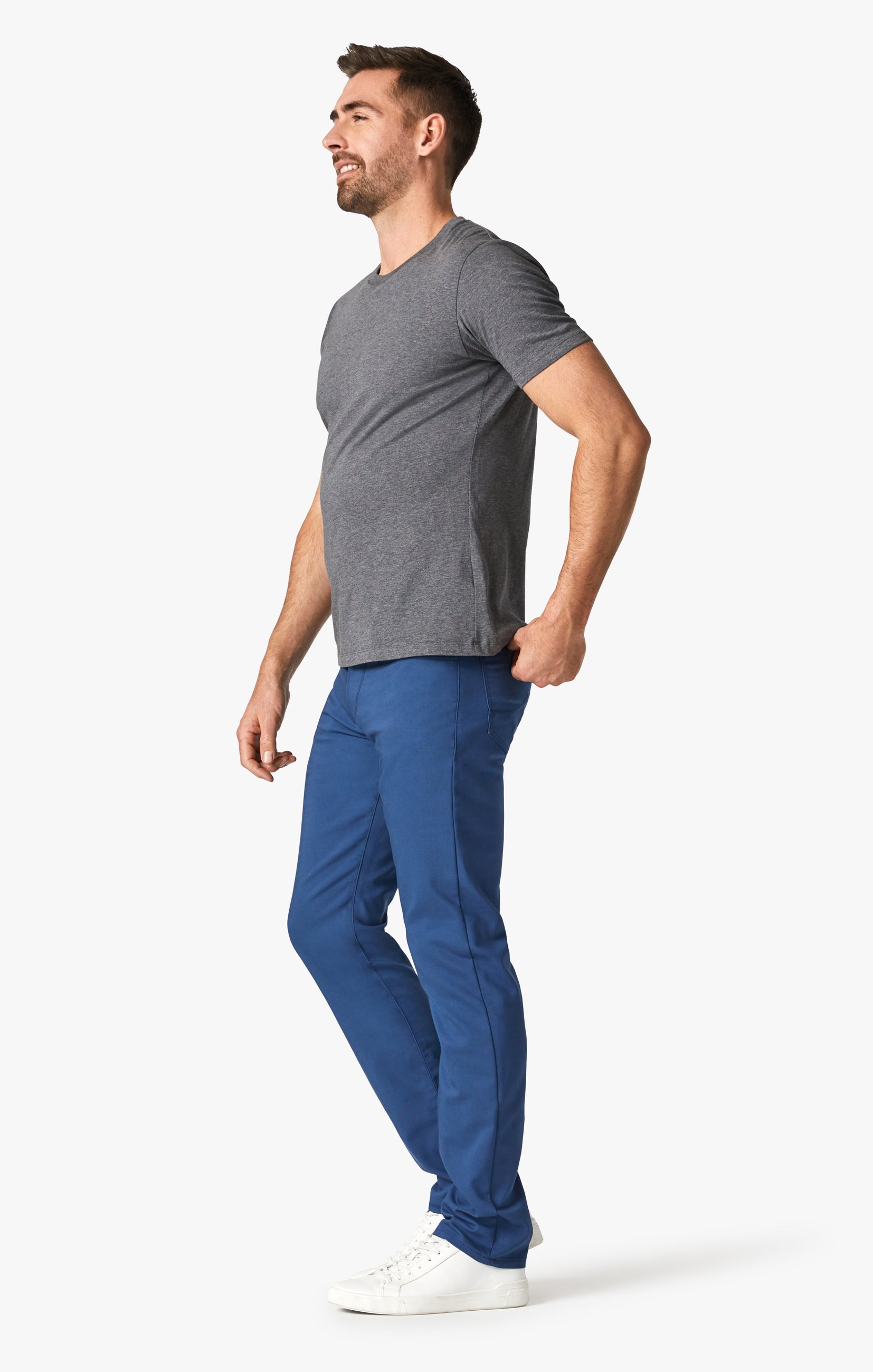 Courage Straight Leg Jeans in Cobalt Commuter Image 10