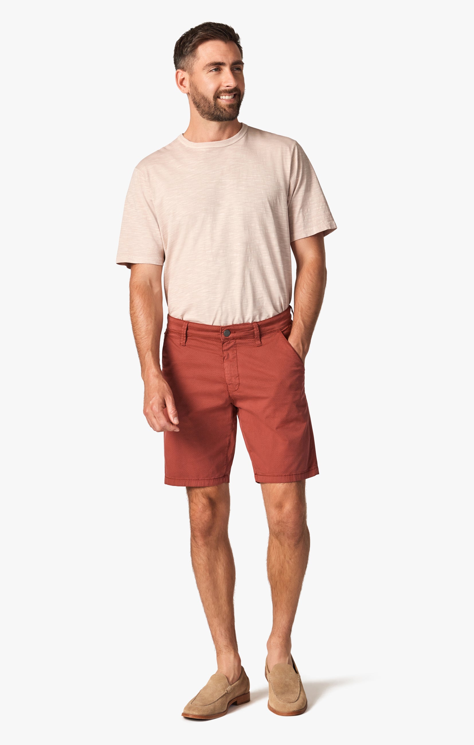 Arizona Slim Shorts in Rosewood Dot Image 1