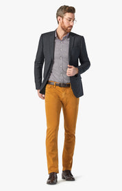 Courage Straight Leg Pants In Golden Brown Twill