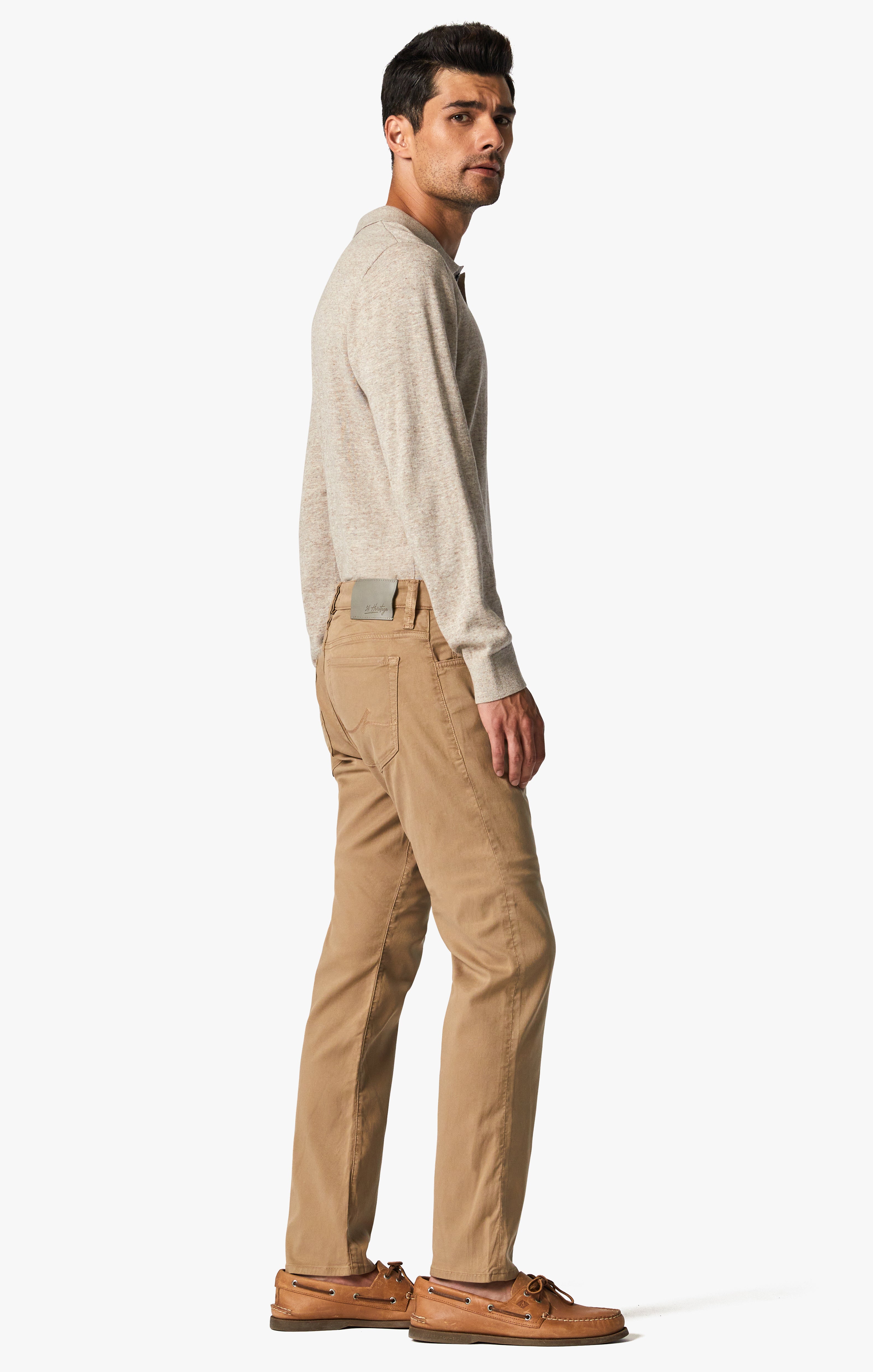 Cool Tapered Leg Pants In Dune Soft Touch Image 7