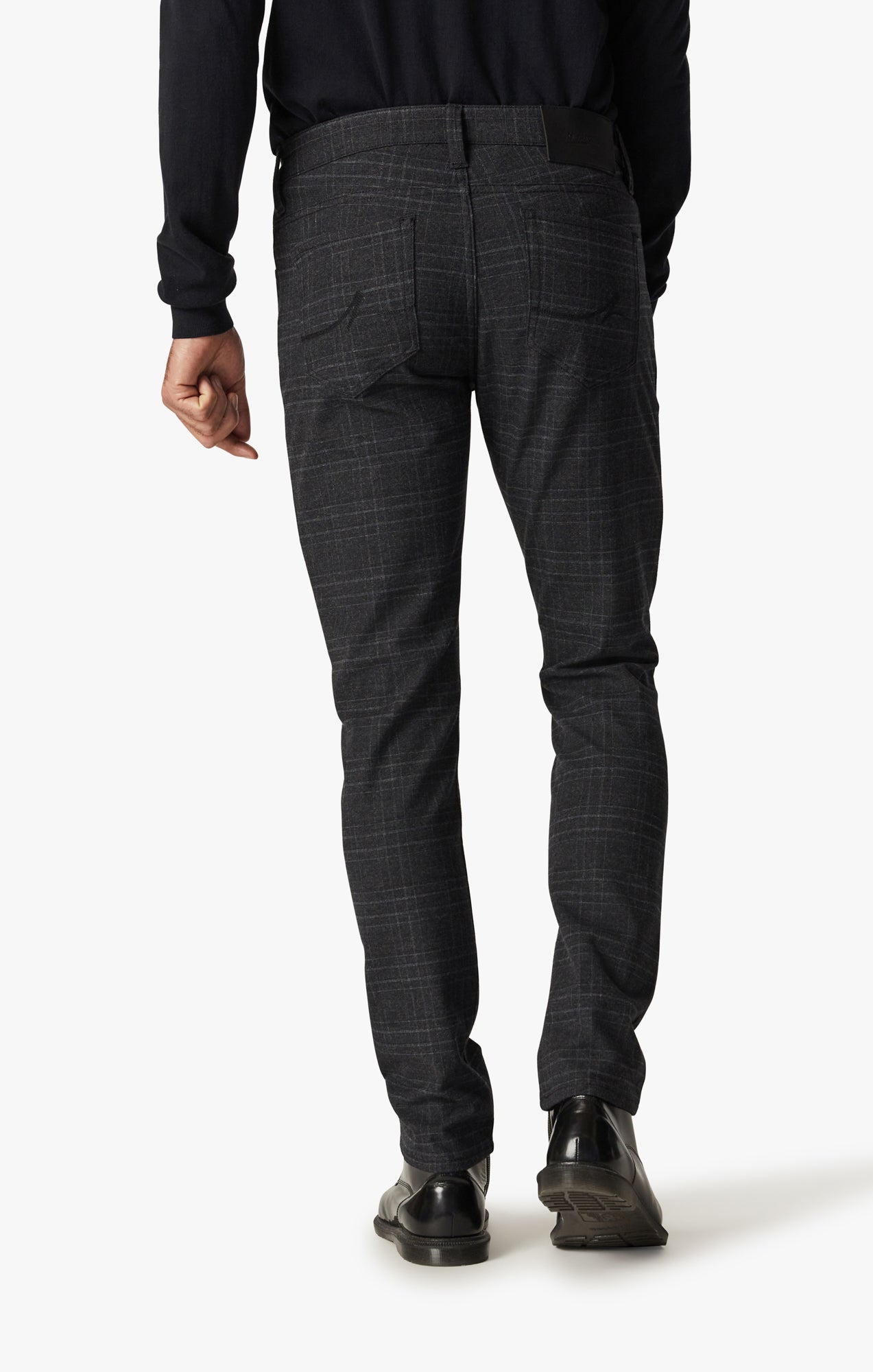 Cool Tapered Leg Pants In Grey Checked