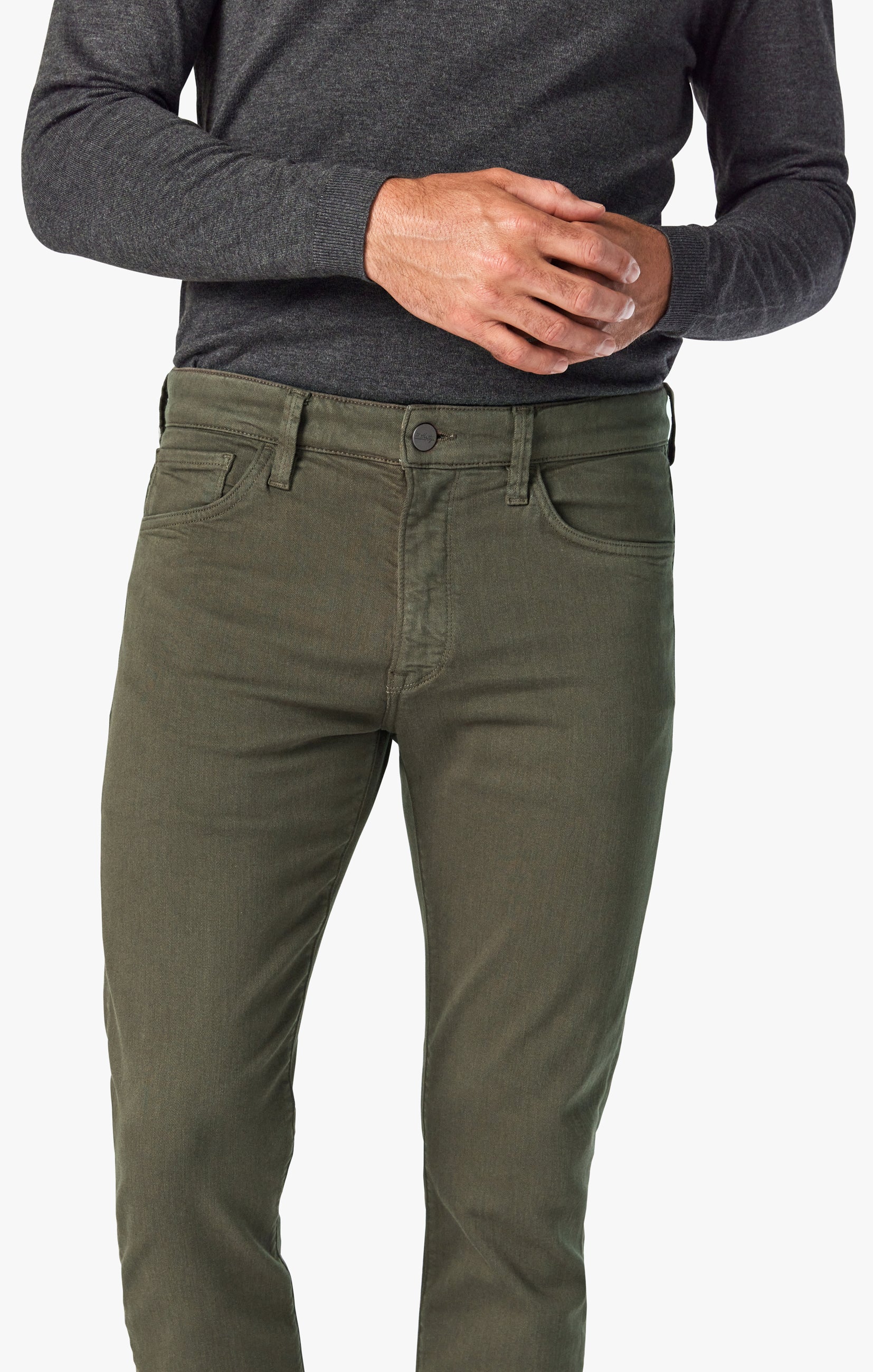 Charisma Classic Fit Pants in Green Comfort