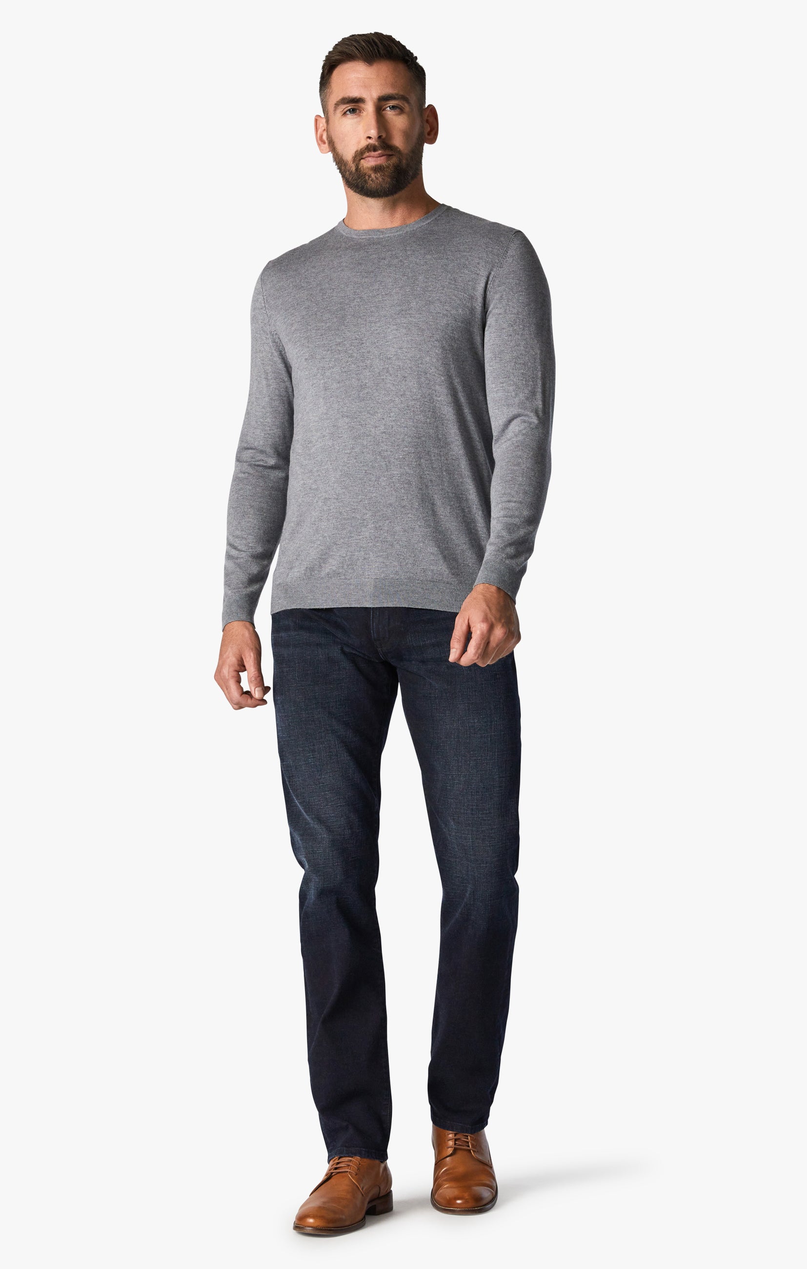 Courage Straight Leg Jeans In Tonal Brushed Organic Image 1