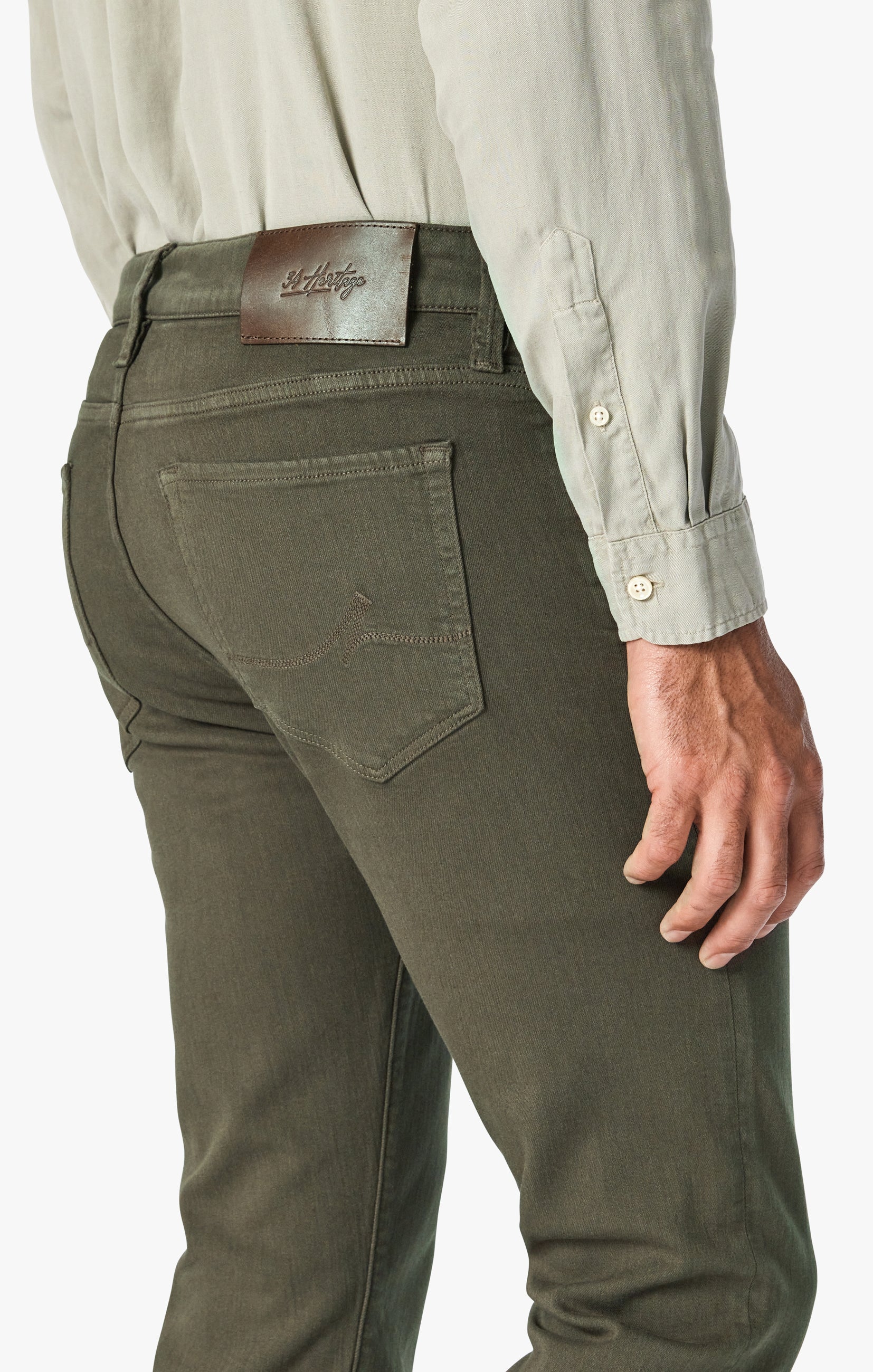 Cool Tapered Leg Pants In Green Comfort