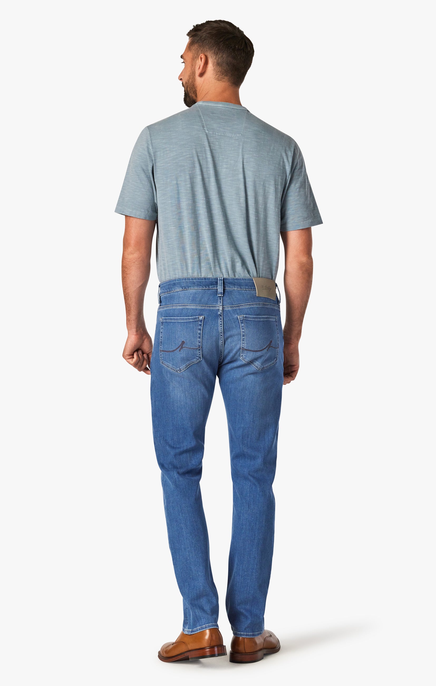 Courage Straight Leg Jeans In Light Brushed Refined Image 3