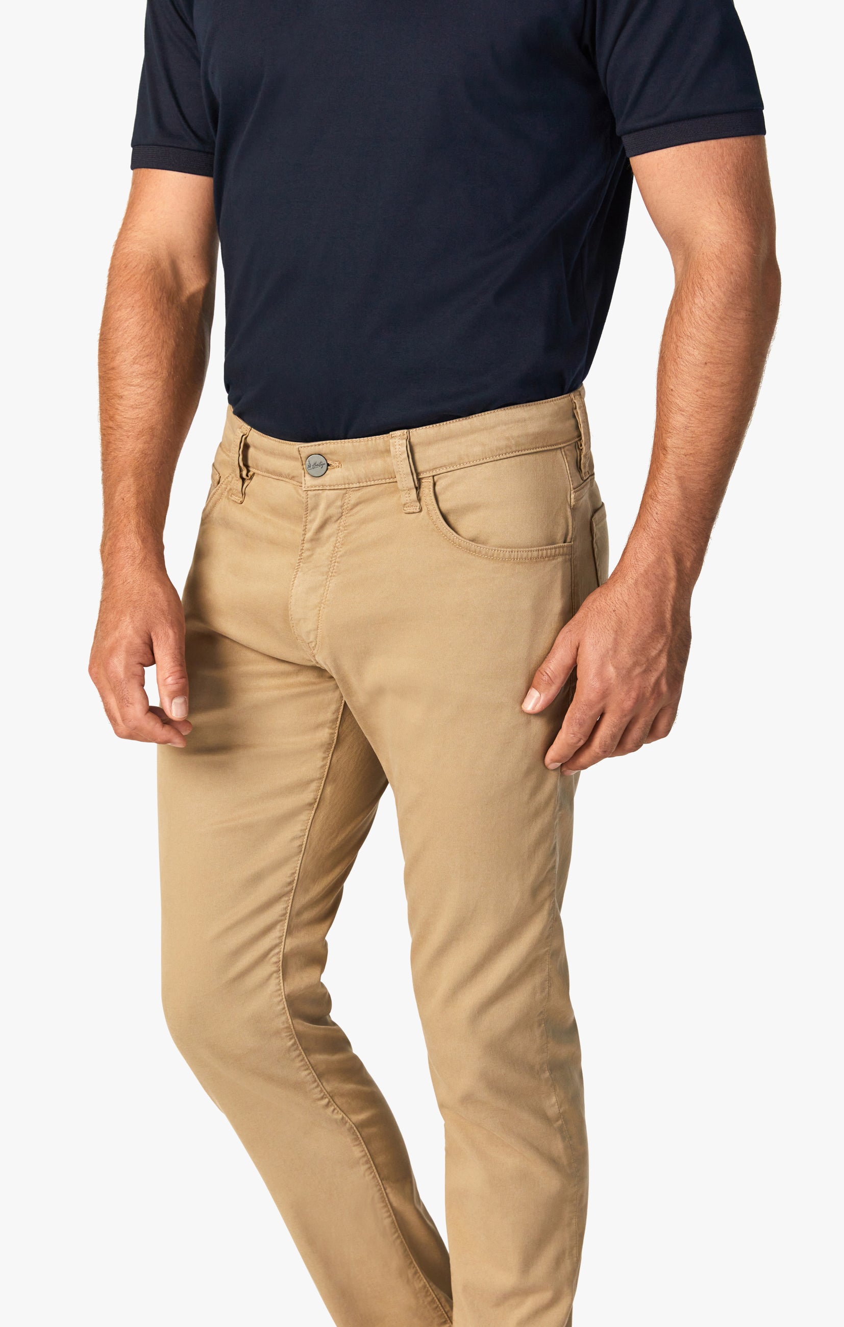 Cool Tapered Leg Pants In Dune Soft Touch