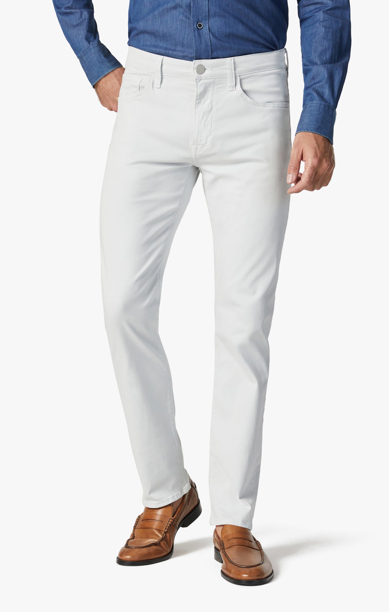 Charisma Relaxed Straight Pants In Stone Twill Image 3