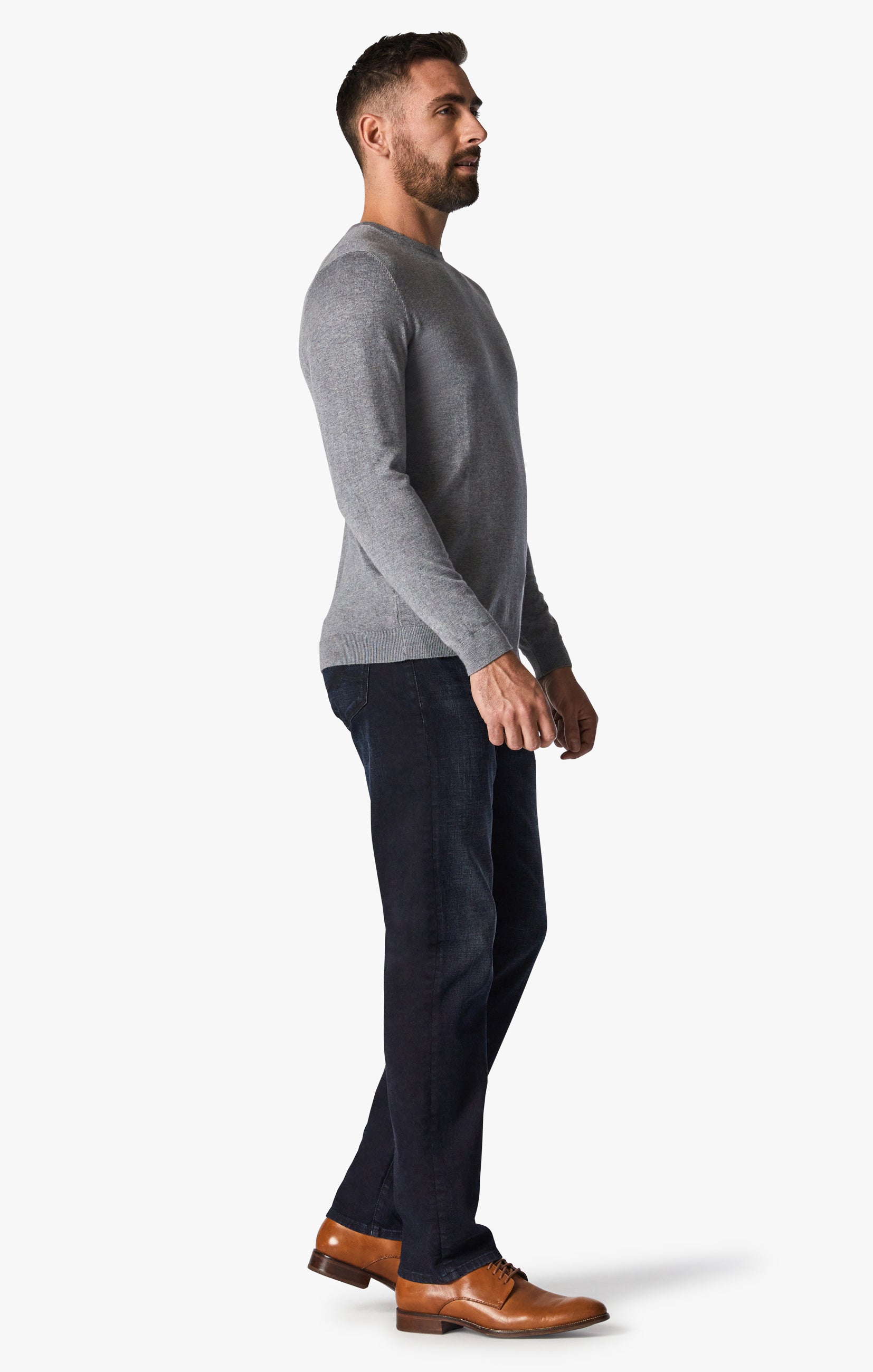 Courage Straight Leg Jeans In Tonal Brushed Organic Image 2