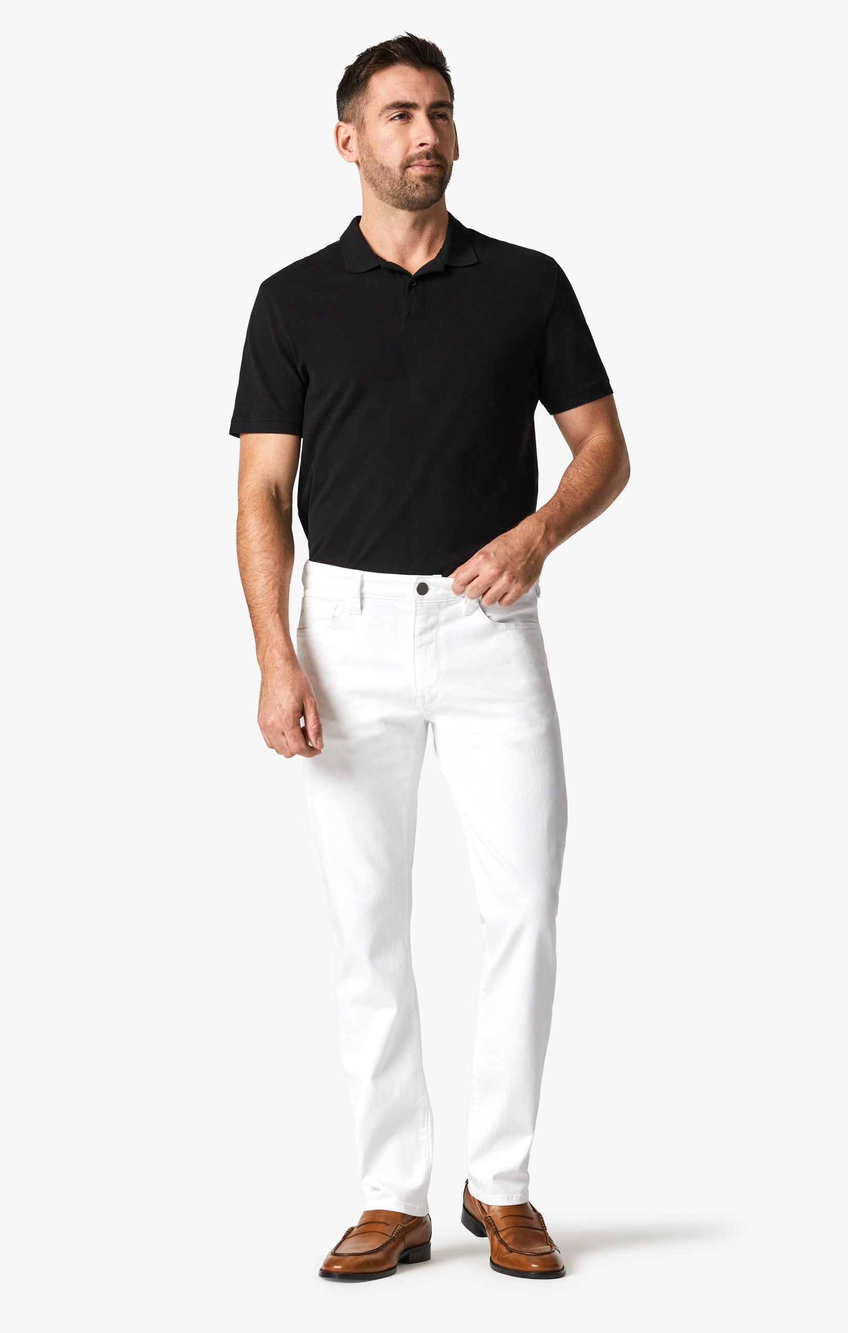 Courage Straight Leg Pants In Double White Comfort Image 5