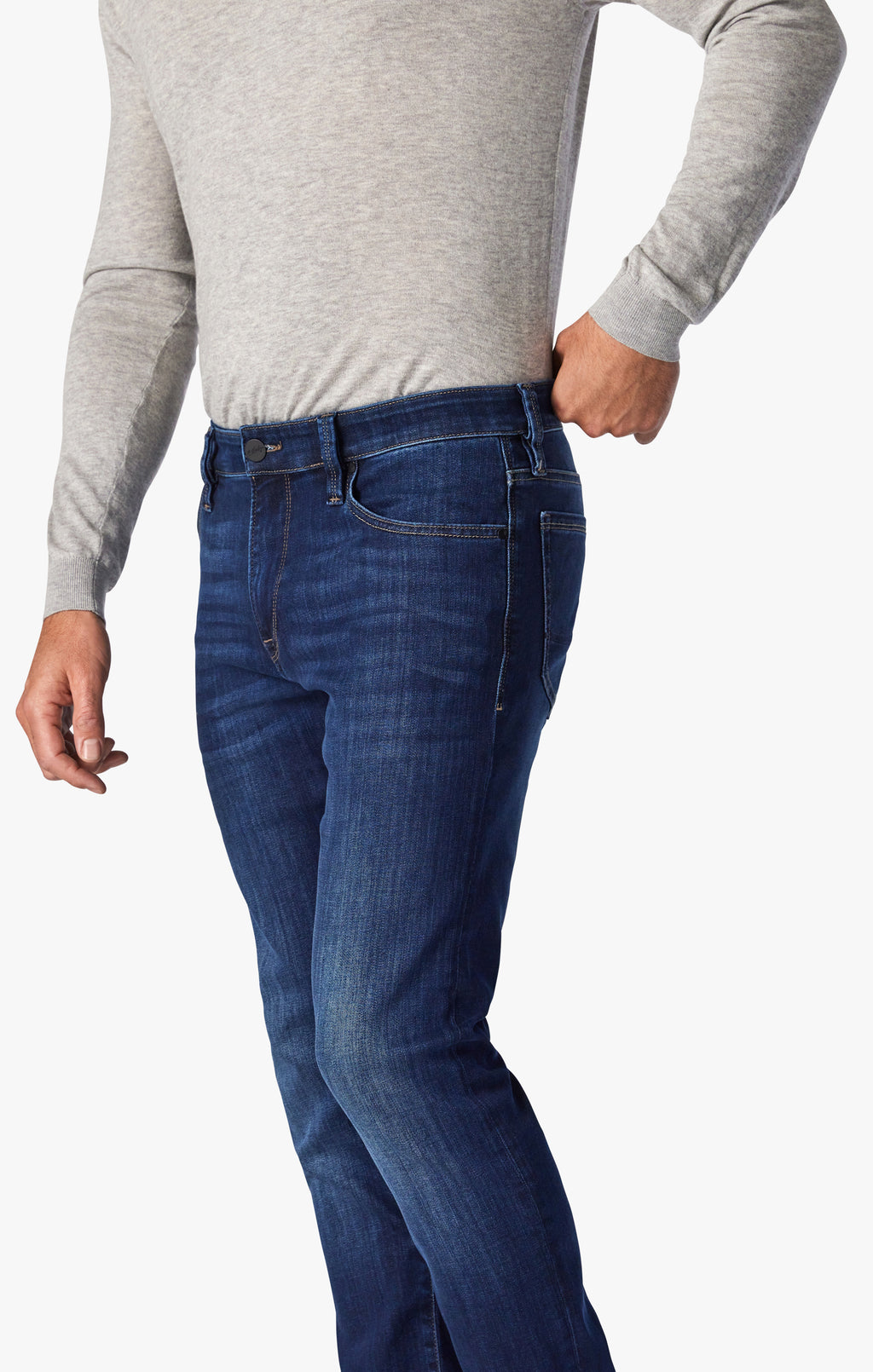 Calm Skinny Leg Jeans In Deep Tencel