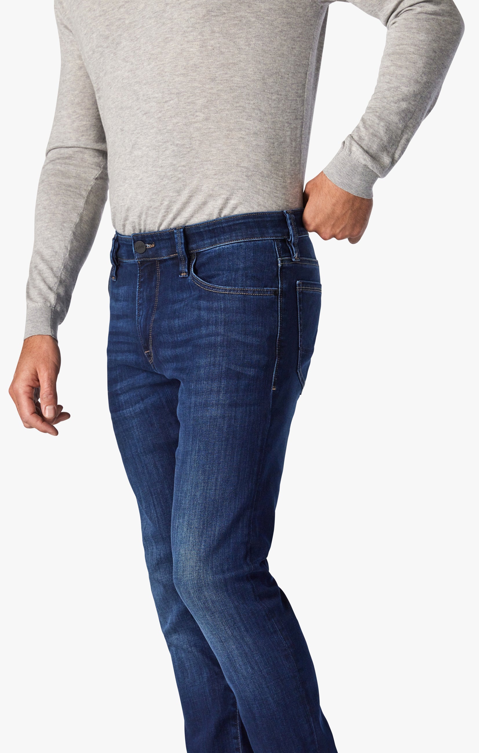 Calm Skinny Leg Jeans In Deep Tencel