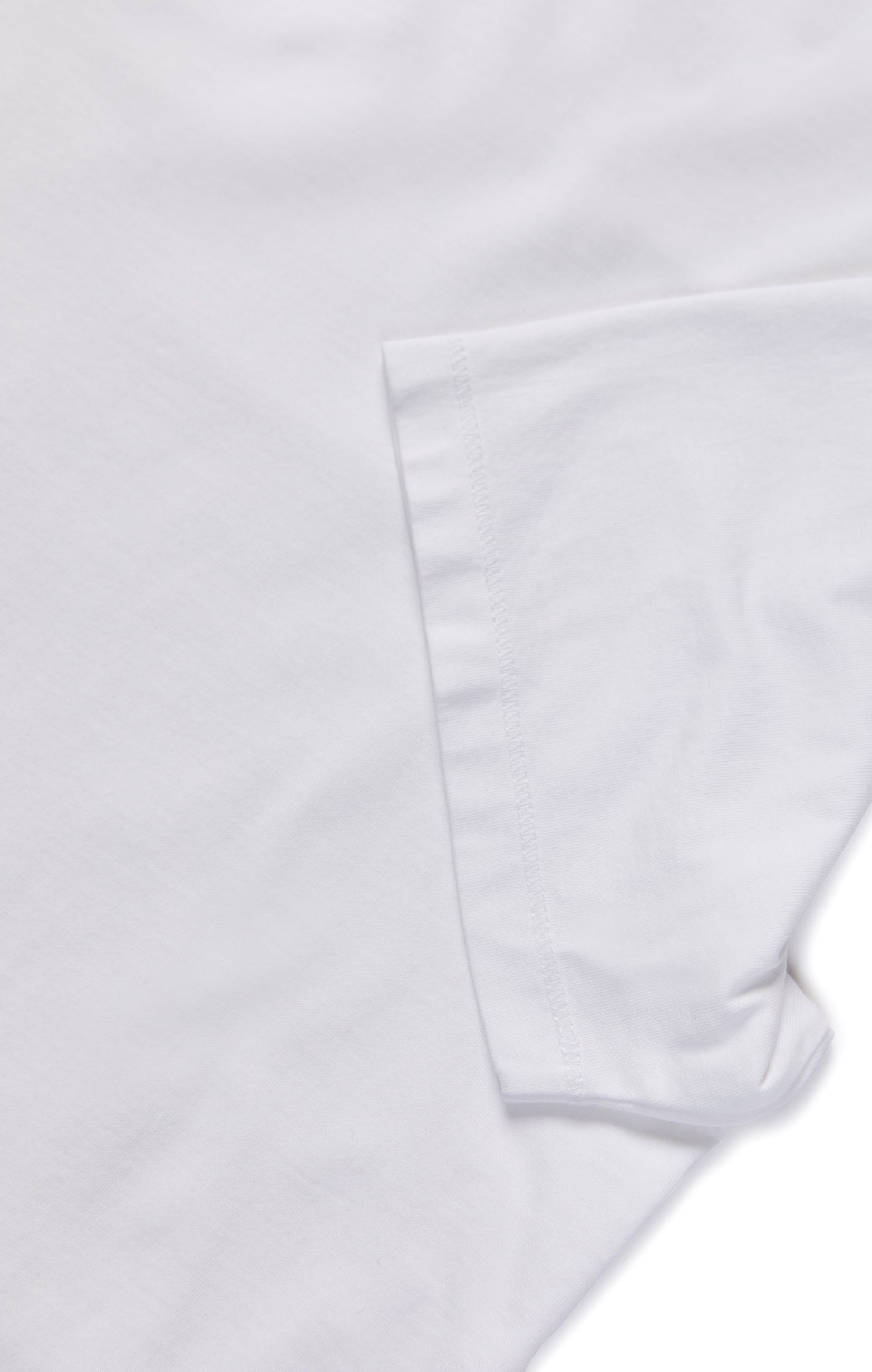 Deconstructed V-Neck T-Shirt in White Image 9